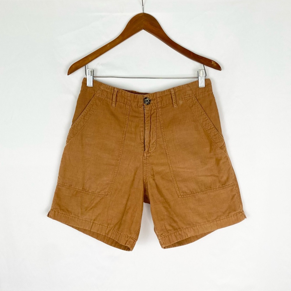 Mollusk‎ Corduroy Salvador Shorts in Orange Earth Size Small